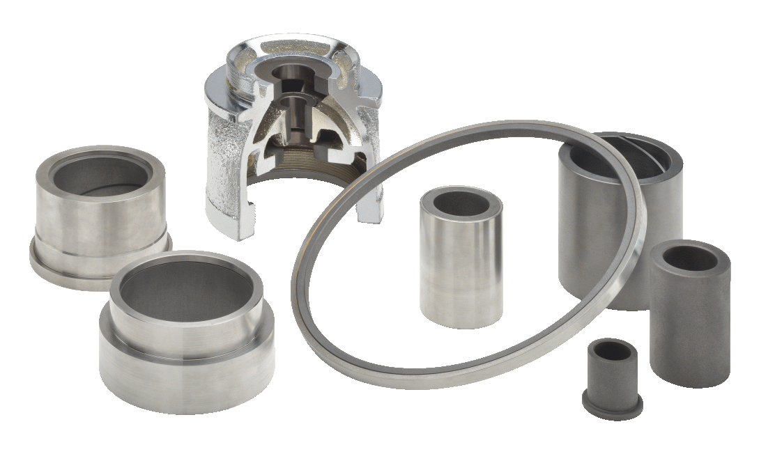 GRAPHALLOY bearings for nuclear applications